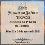 INICIAES MORADA - 1 GRAU DE TEMPLO - 03 E 04 DE AGOSTO DE 2024