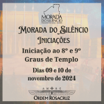 INICIAES MORADA - 8 E 9 GRAU DE TEMPLO - 09 E 10 DE NOVEMBRO DE 2024
