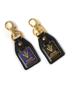 Chaveiro com emblema da Ordem Rosacruz - Preto
